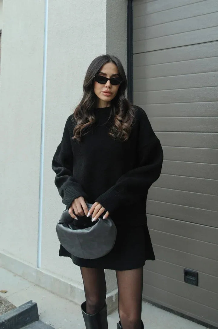 Olivia - Jumper And Mini Skirt Knitted Co-Ord