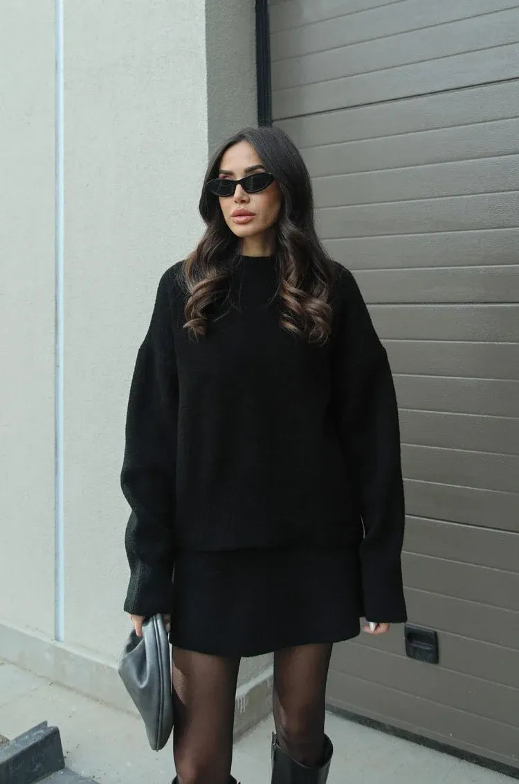 Olivia - Jumper And Mini Skirt Knitted Co-Ord