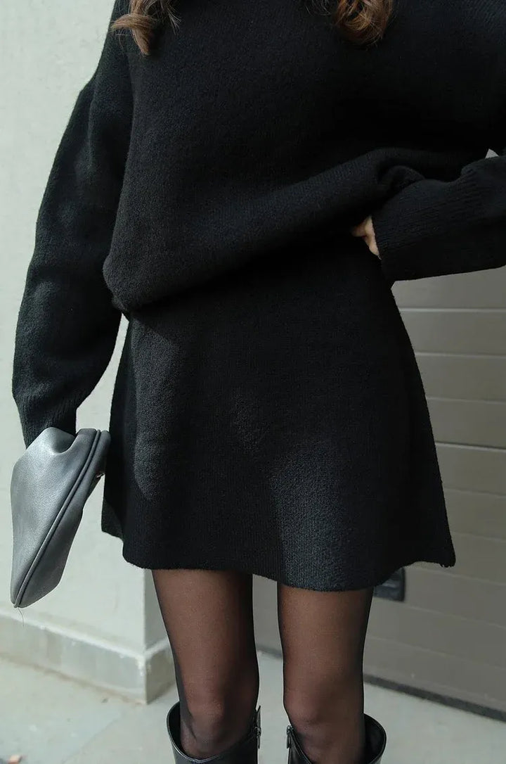 Olivia - Jumper And Mini Skirt Knitted Co-Ord