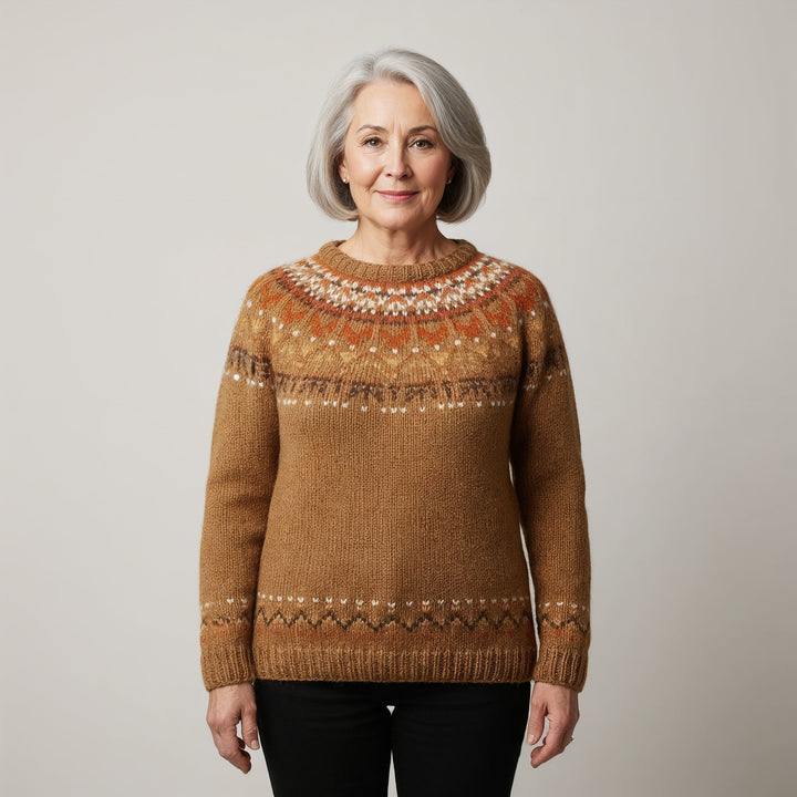 Karin | Classic Icelandic Wool Knit Sweater