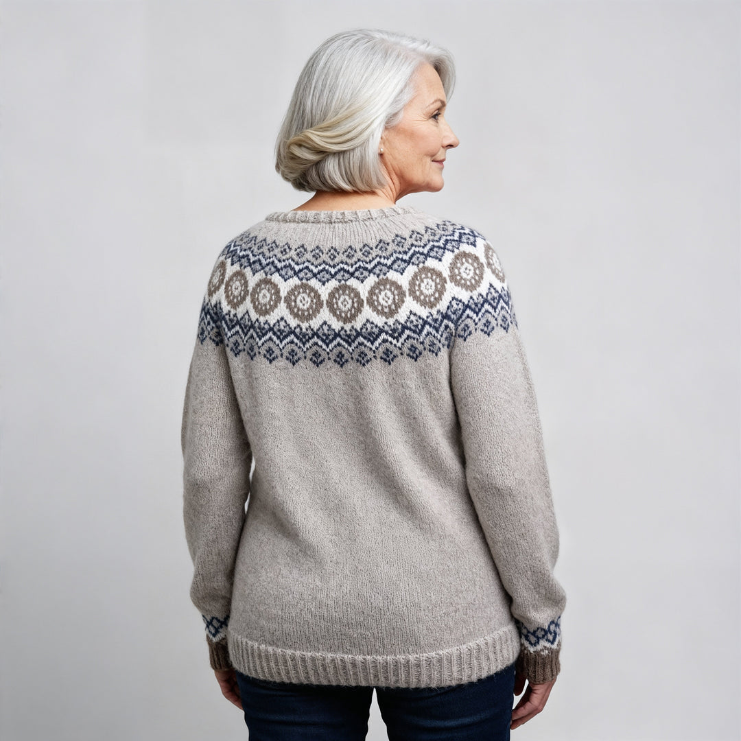 Alva | Classic Icelandic Wool Knit Sweater