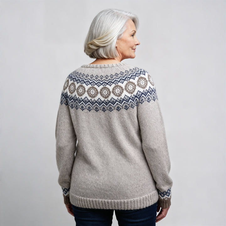 Alva | Classic Icelandic Wool Knit Sweater