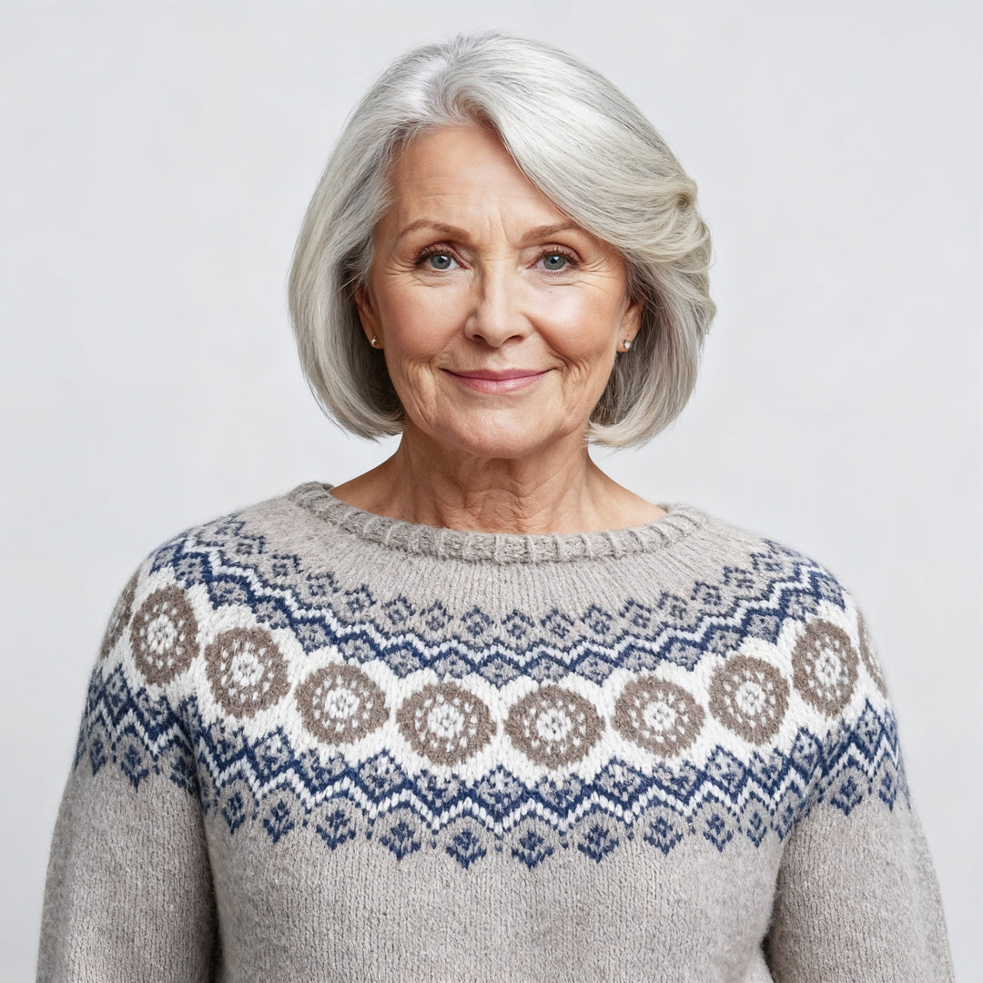 Alva | Classic Icelandic Wool Knit Sweater