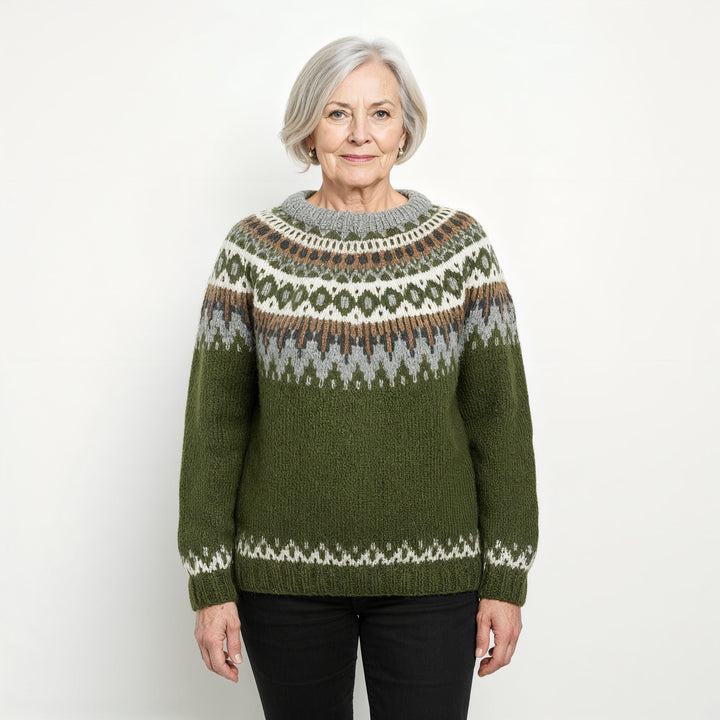 Vivi | Classic Icelandic Wool Knit Sweater