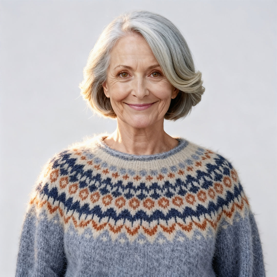 Selma | Classic Icelandic Wool Knit Sweater
