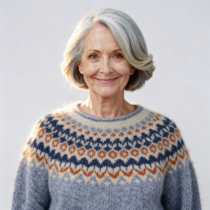 Selma | Classic Icelandic Wool Knit Sweater