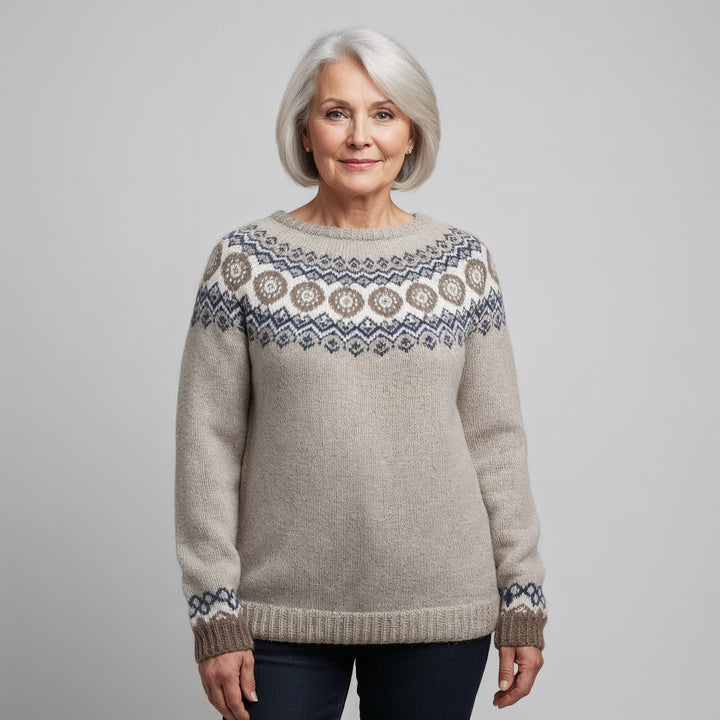 Alva | Classic Icelandic Wool Knit Sweater