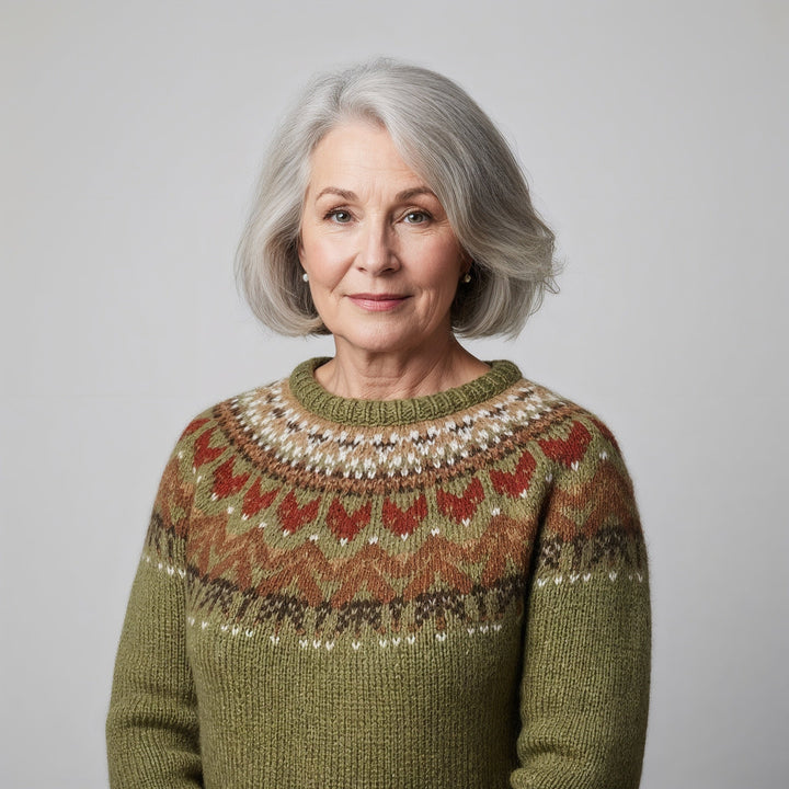 Iris | Classic Icelandic Wool Knit Sweater