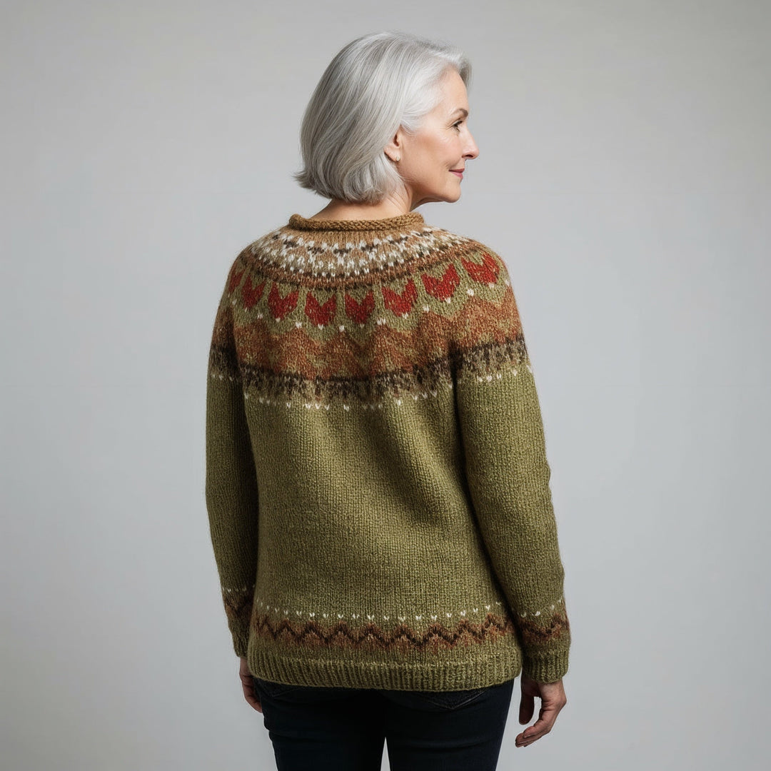 Iris | Classic Icelandic Wool Knit Sweater