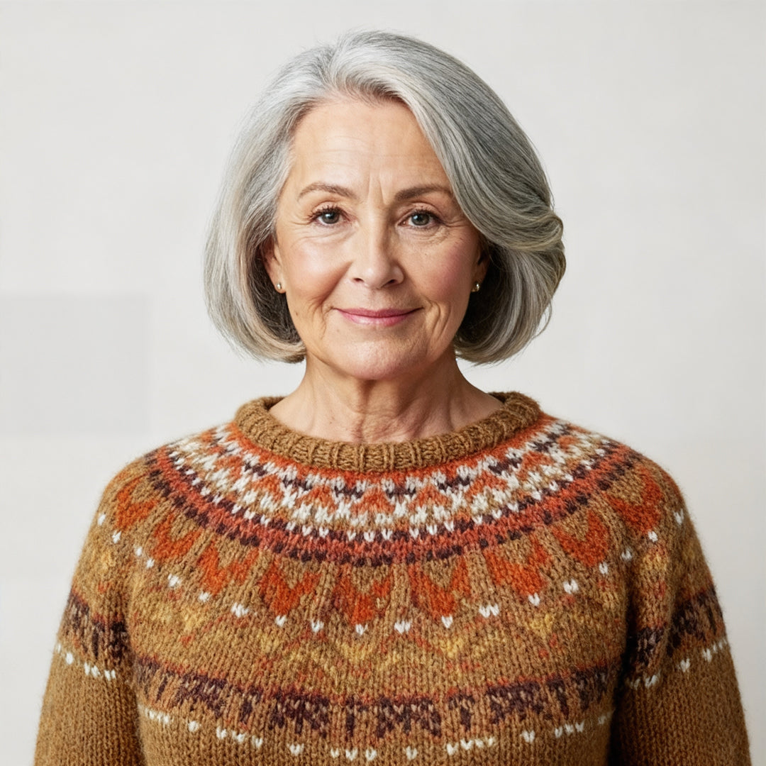 Karin | Classic Icelandic Wool Knit Sweater